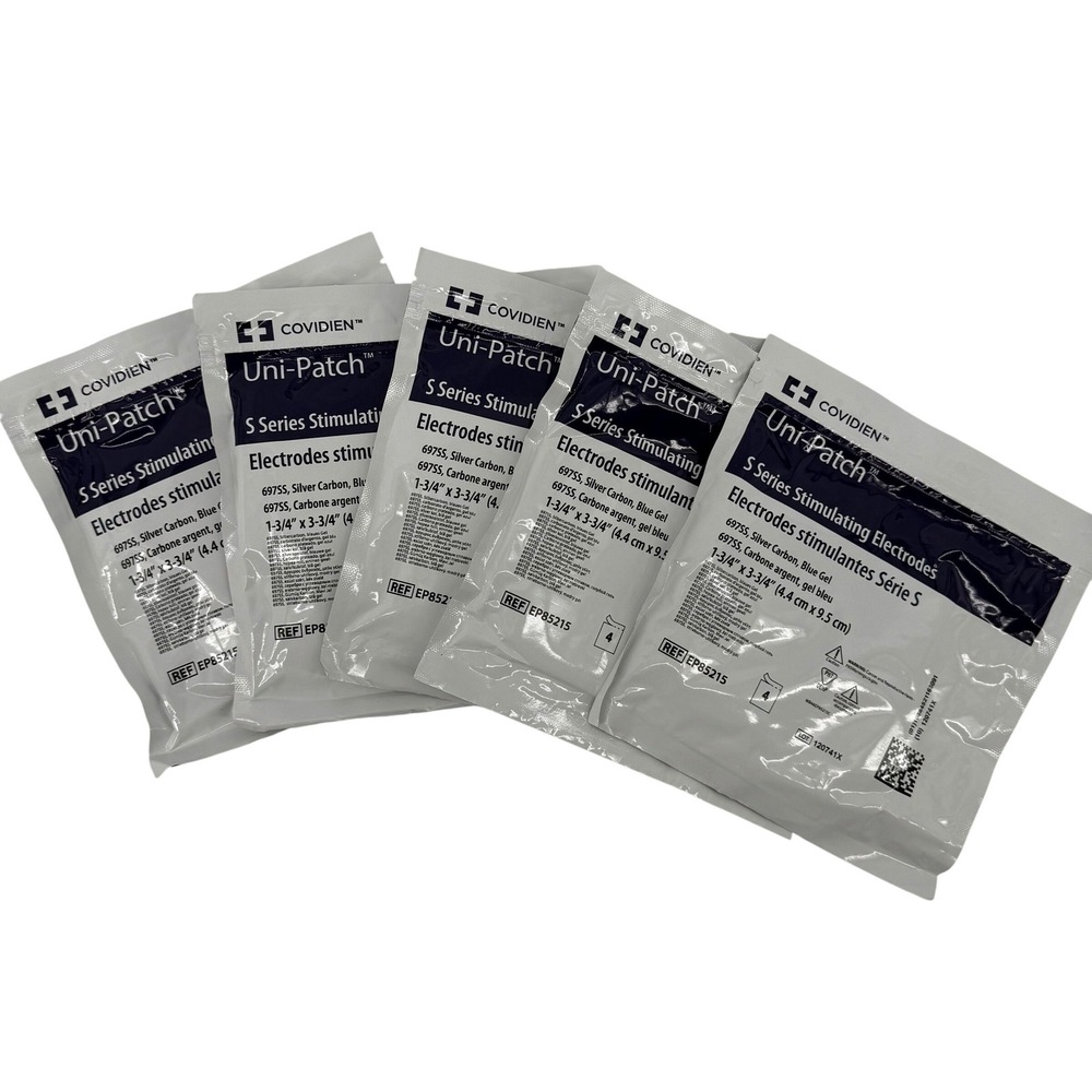 Covidien Uni-Patch S Series‎ Stimulating Electrodes 6975S 4 per pack,  5 PACKS